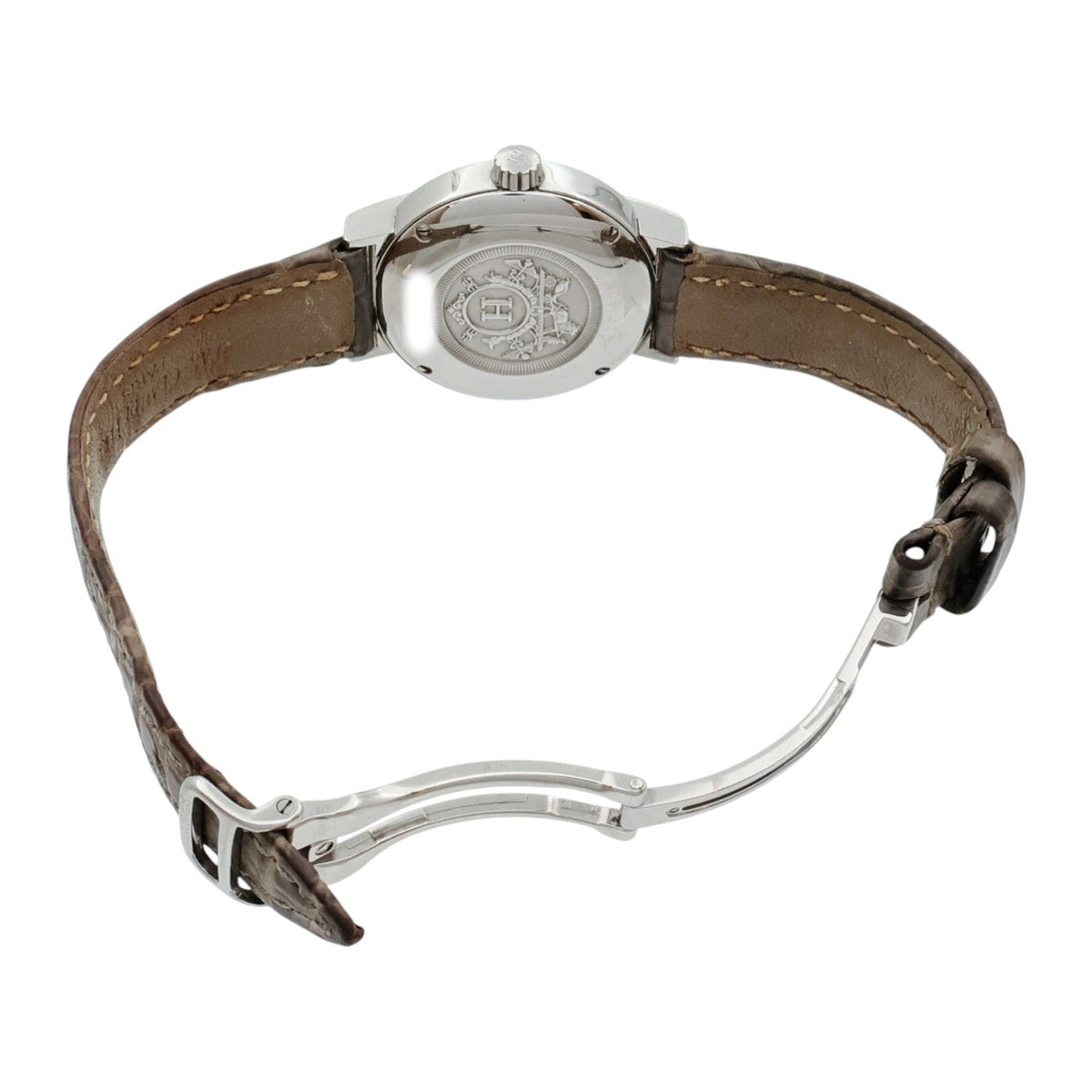 Hermès Nomade · Steel · Crocodile Strap