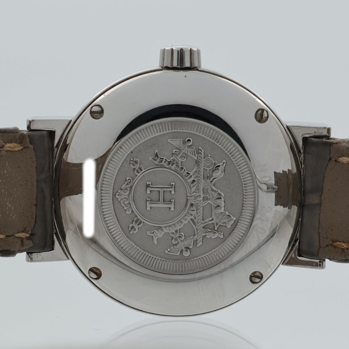 Hermès Nomade · Steel · Crocodile Strap