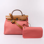 Hermès Herbag PM · Canvas · Rose Azalée