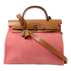 Hermès Herbag PM · Canvas · Rose Azalée