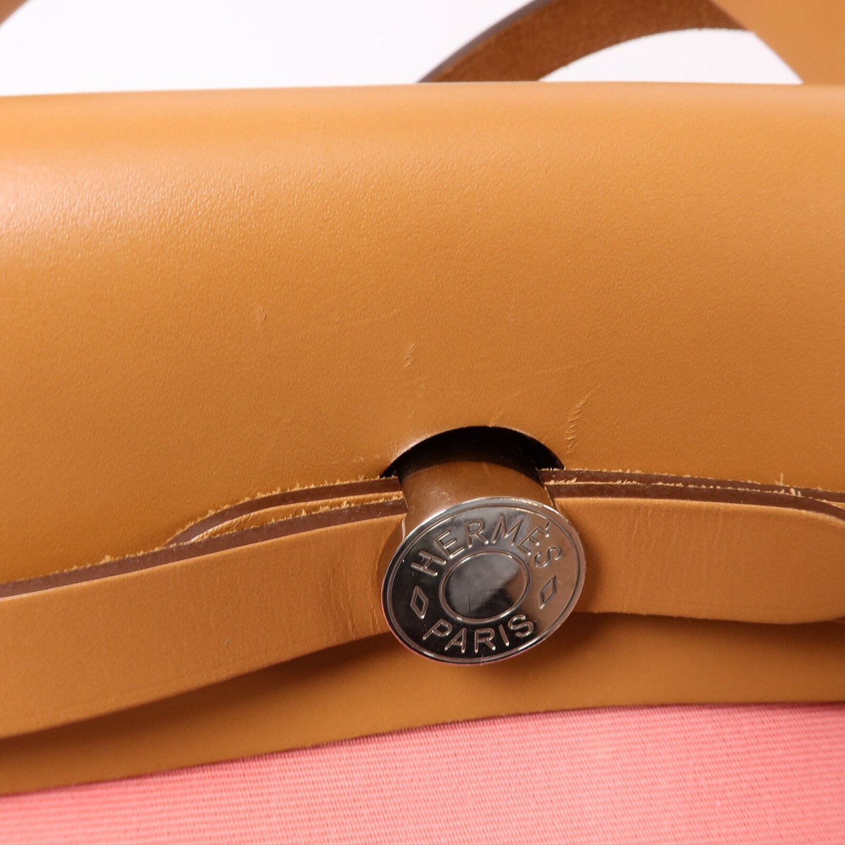 Hermès Herbag PM · Canvas · Rose Azalée
