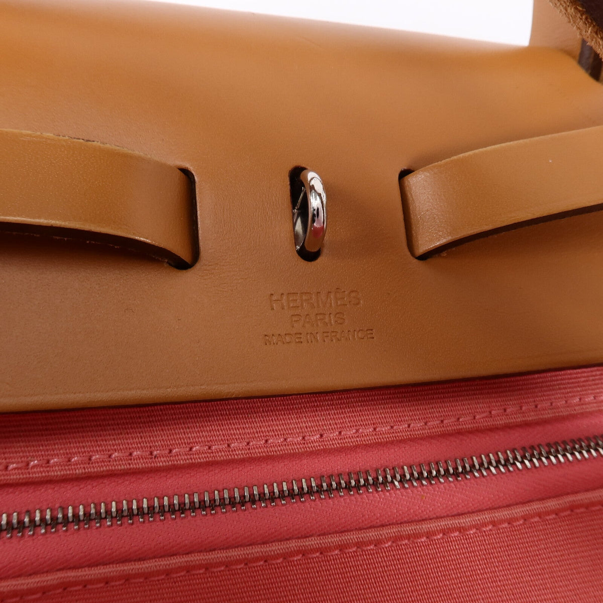 Hermès Herbag PM · Canvas · Rose Azalée