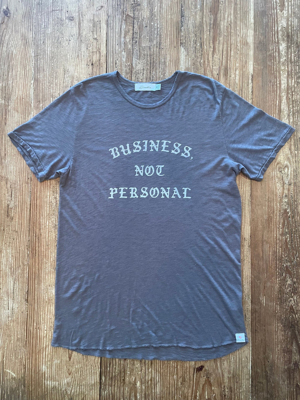 BUSINESS, NOT PERSONAL on our 4 Corners Crew neck (Charcoal)