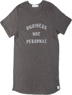 BUSINESS, NOT PERSONAL on our 4 Corners Crew neck (Charcoal)