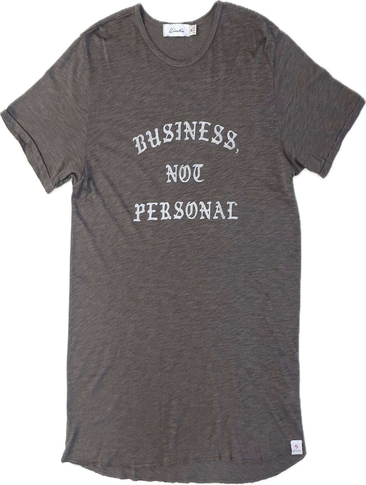 BUSINESS, NOT PERSONAL on our 4 Corners Crew neck (Charcoal)