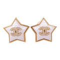 Chanel CC · Pearl Earrings · Gold