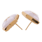Chanel CC · Pearl Earrings · Gold