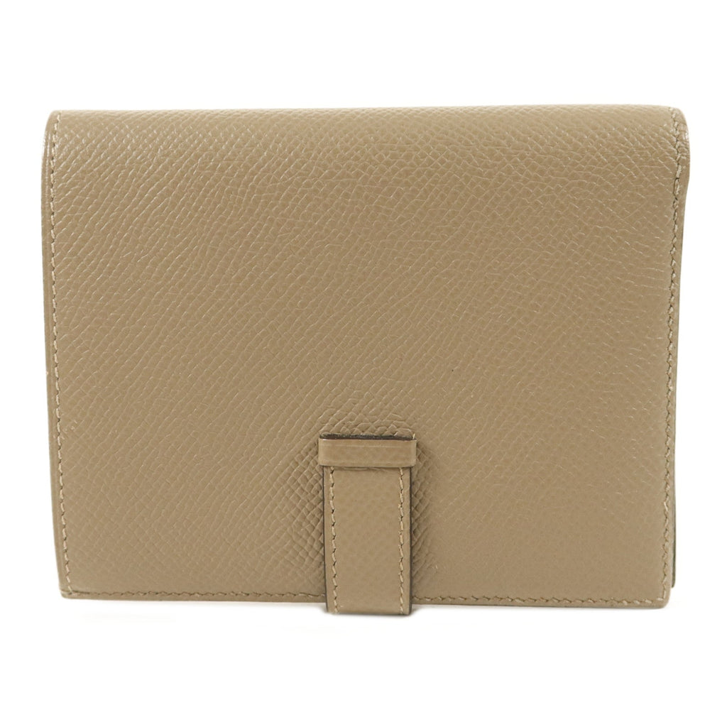 Hermès Bearn Compact · Gris Asphalte Epsom