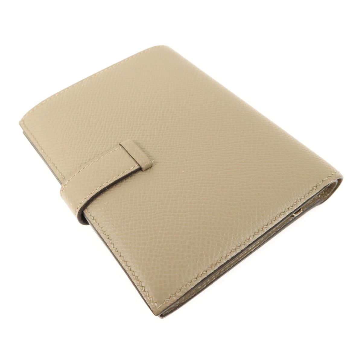 Hermès Bearn Compact · Gris Asphalte Epsom