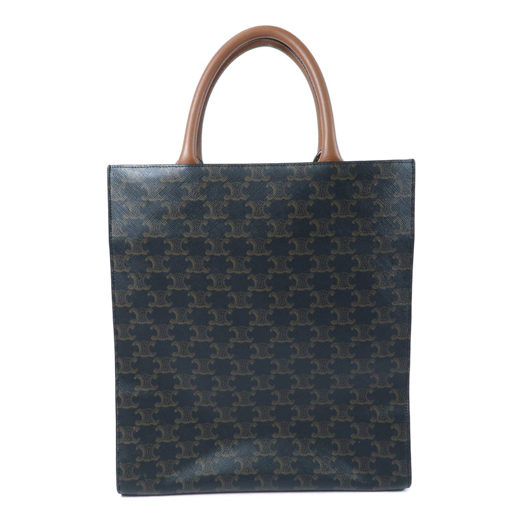 Celine Triomphe Cabas Vertical · Coated Canvas