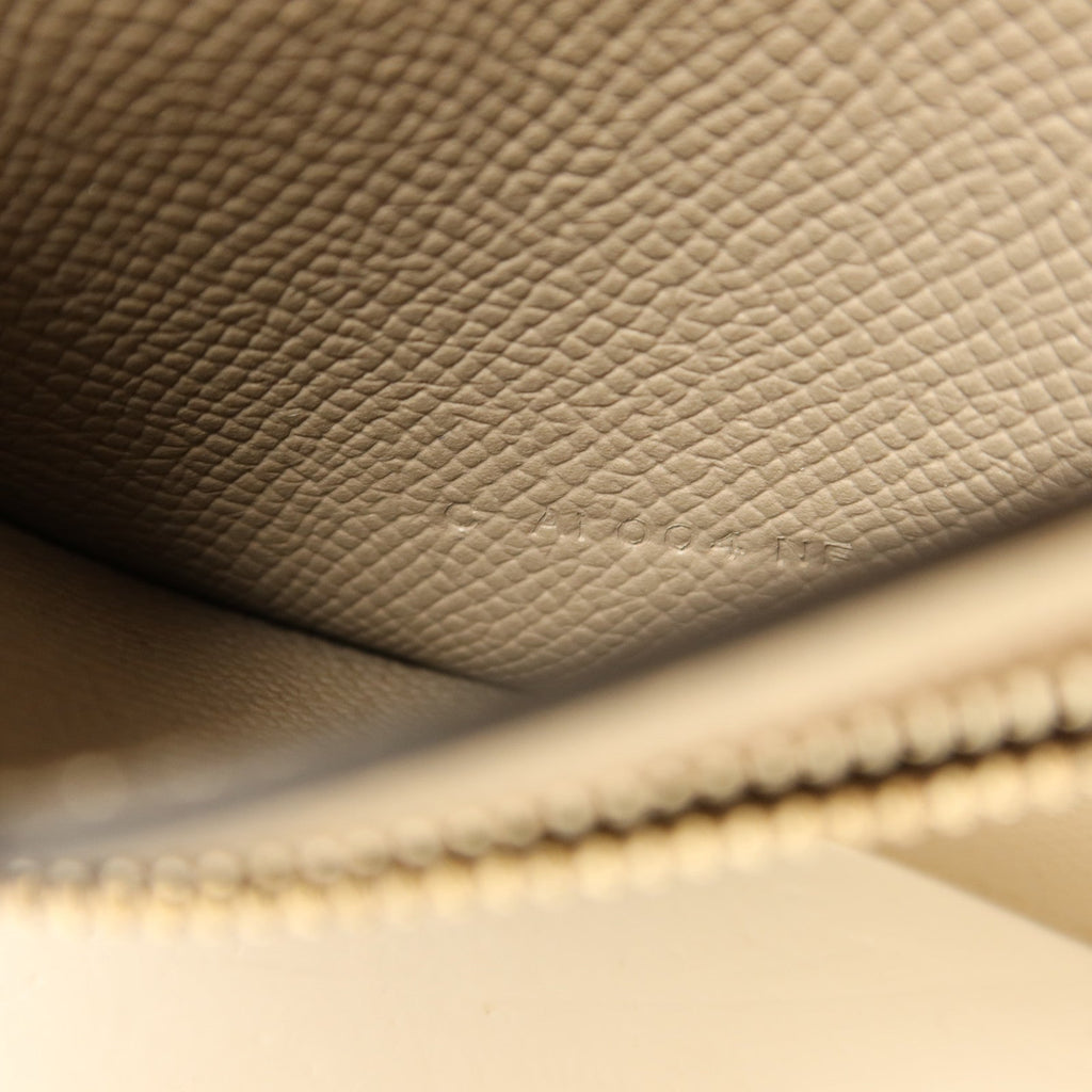 Hermès Bearn Compact · Gris Asphalte Epsom