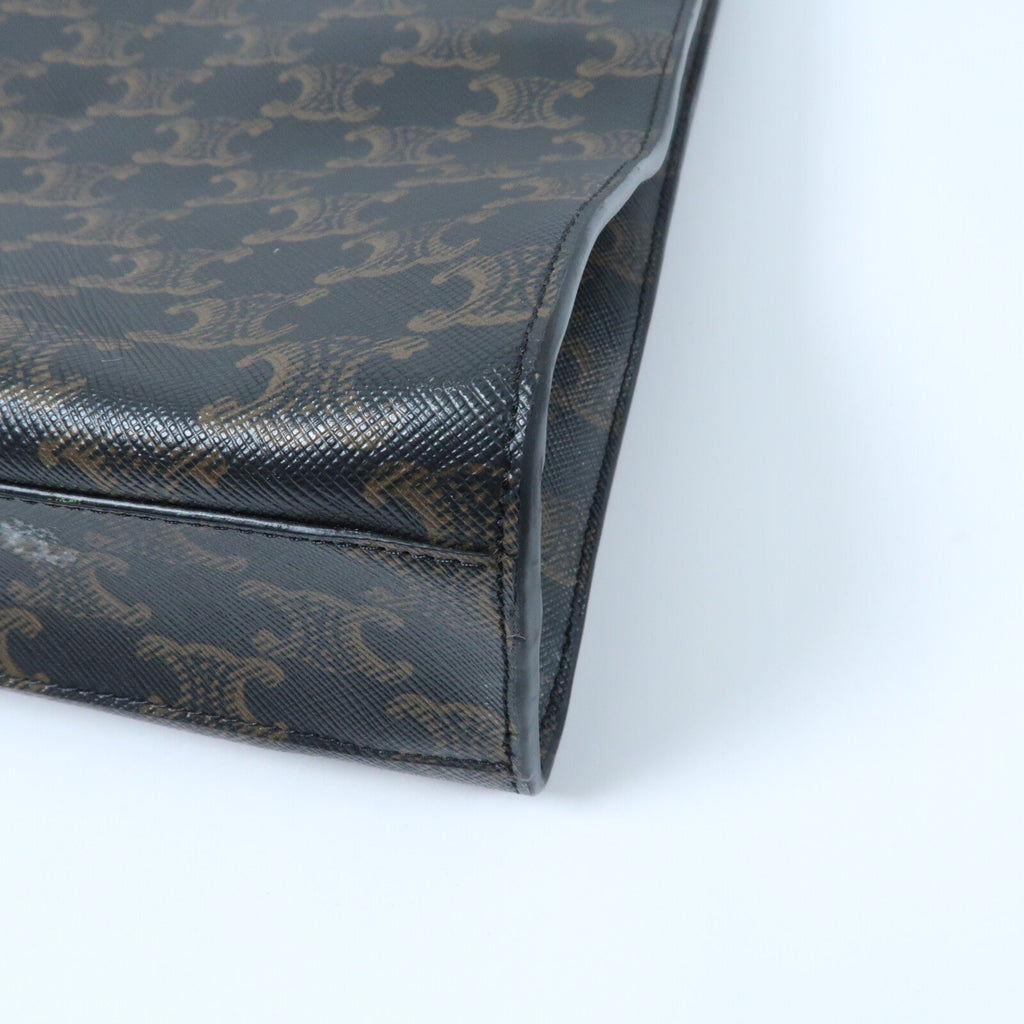 Celine Triomphe Cabas Vertical · Coated Canvas