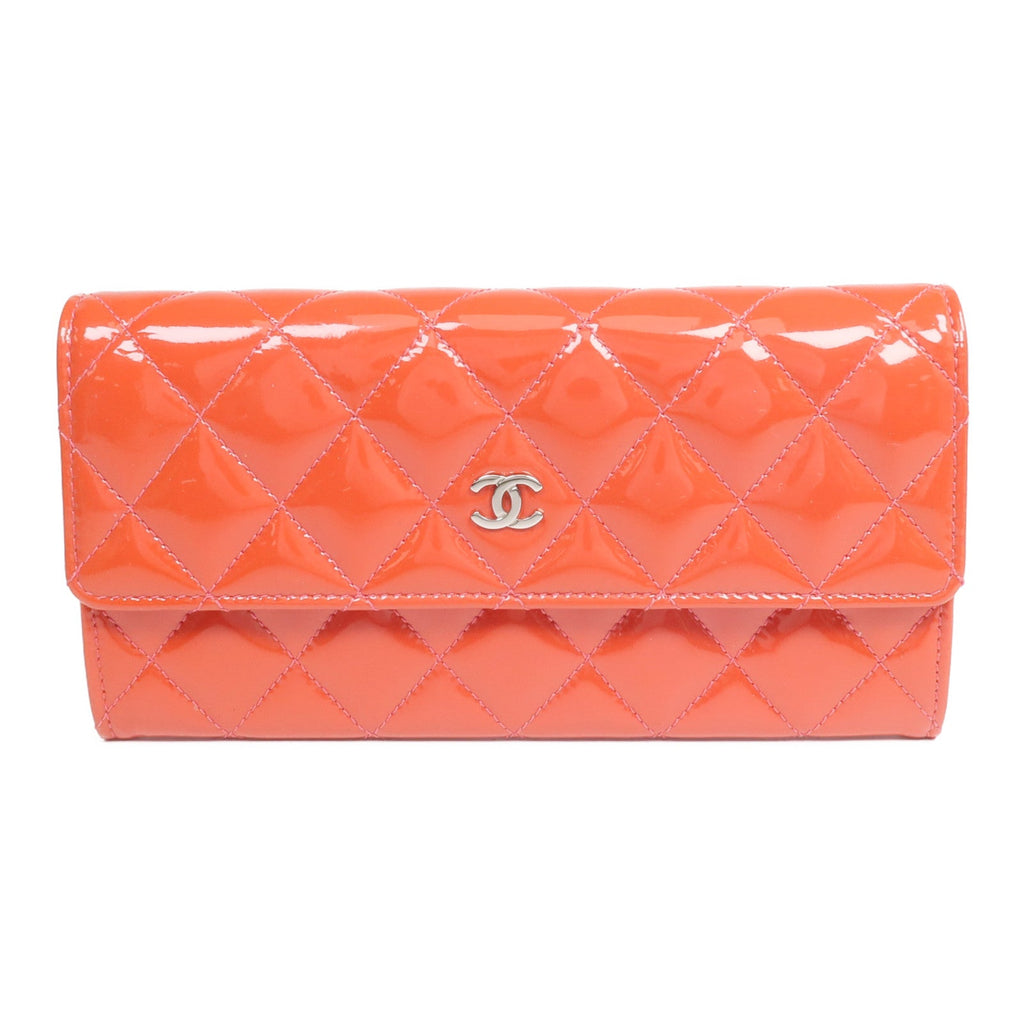 CHANEL Long Wallet · Patent Leather