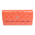 CHANEL Long Wallet · Patent Leather