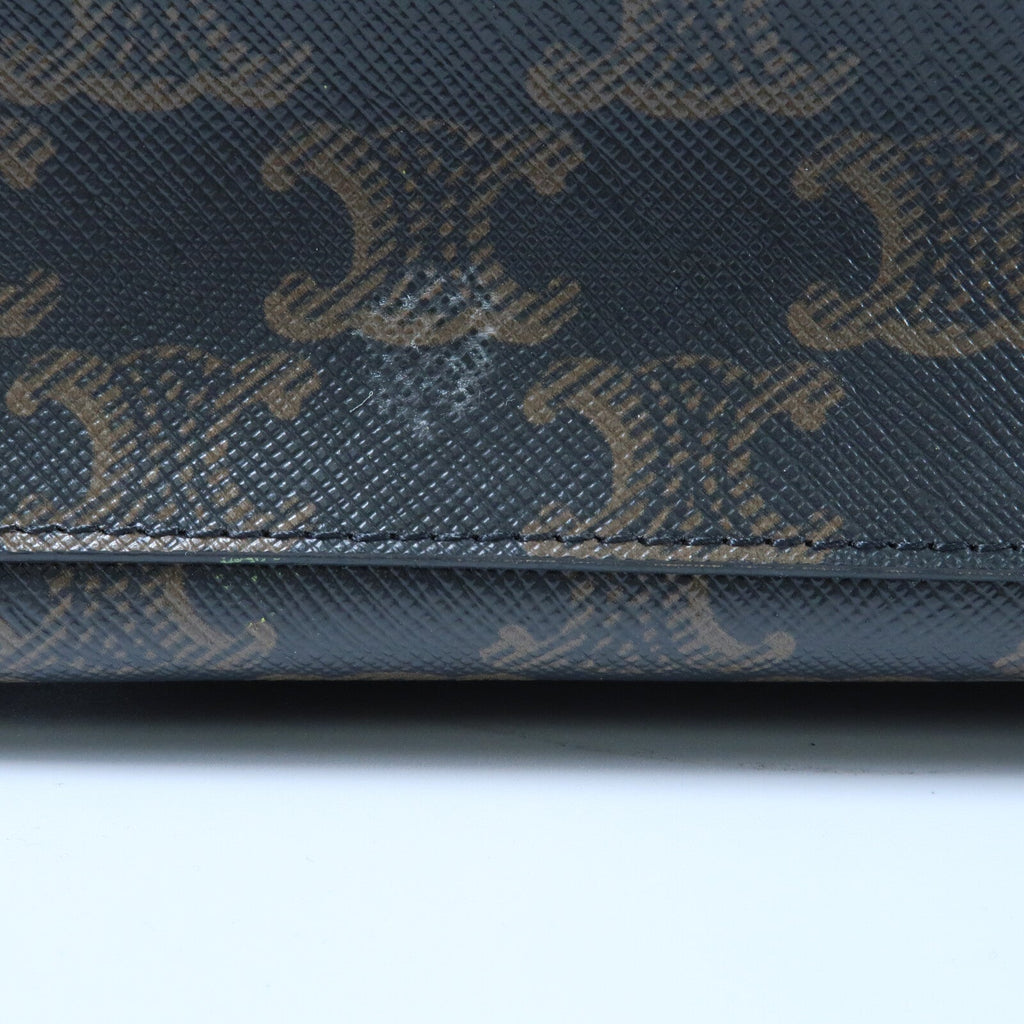 Celine Triomphe Cabas Vertical · Coated Canvas
