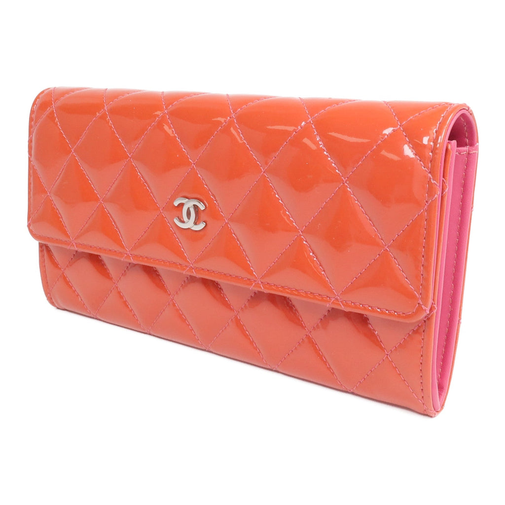 CHANEL Long Wallet · Patent Leather
