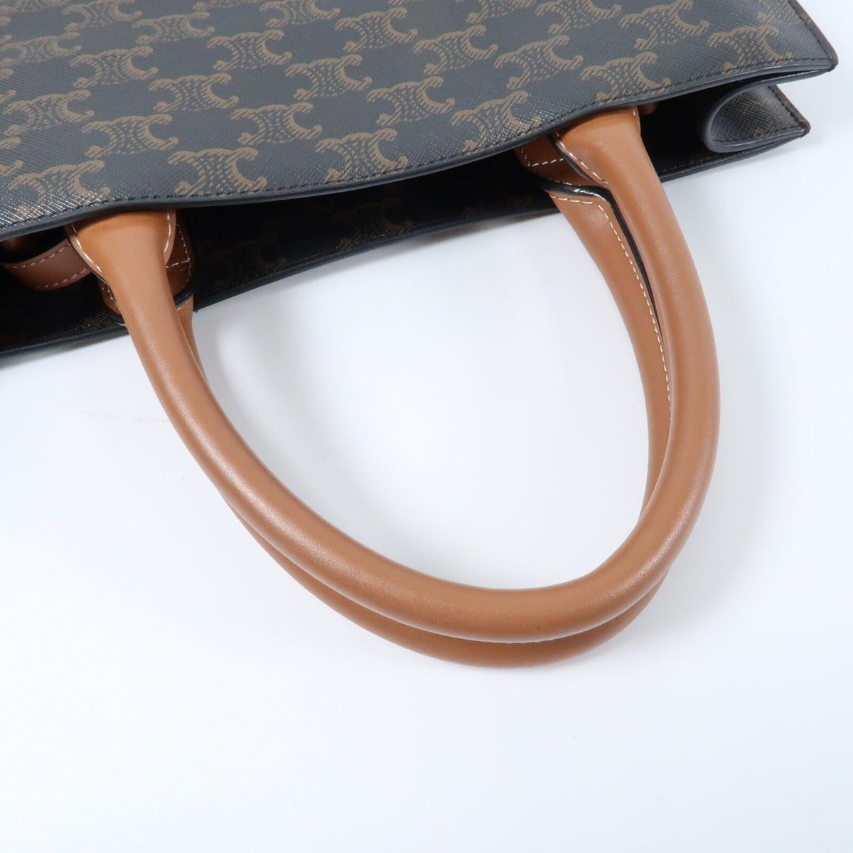 Celine Triomphe Cabas Vertical · Coated Canvas