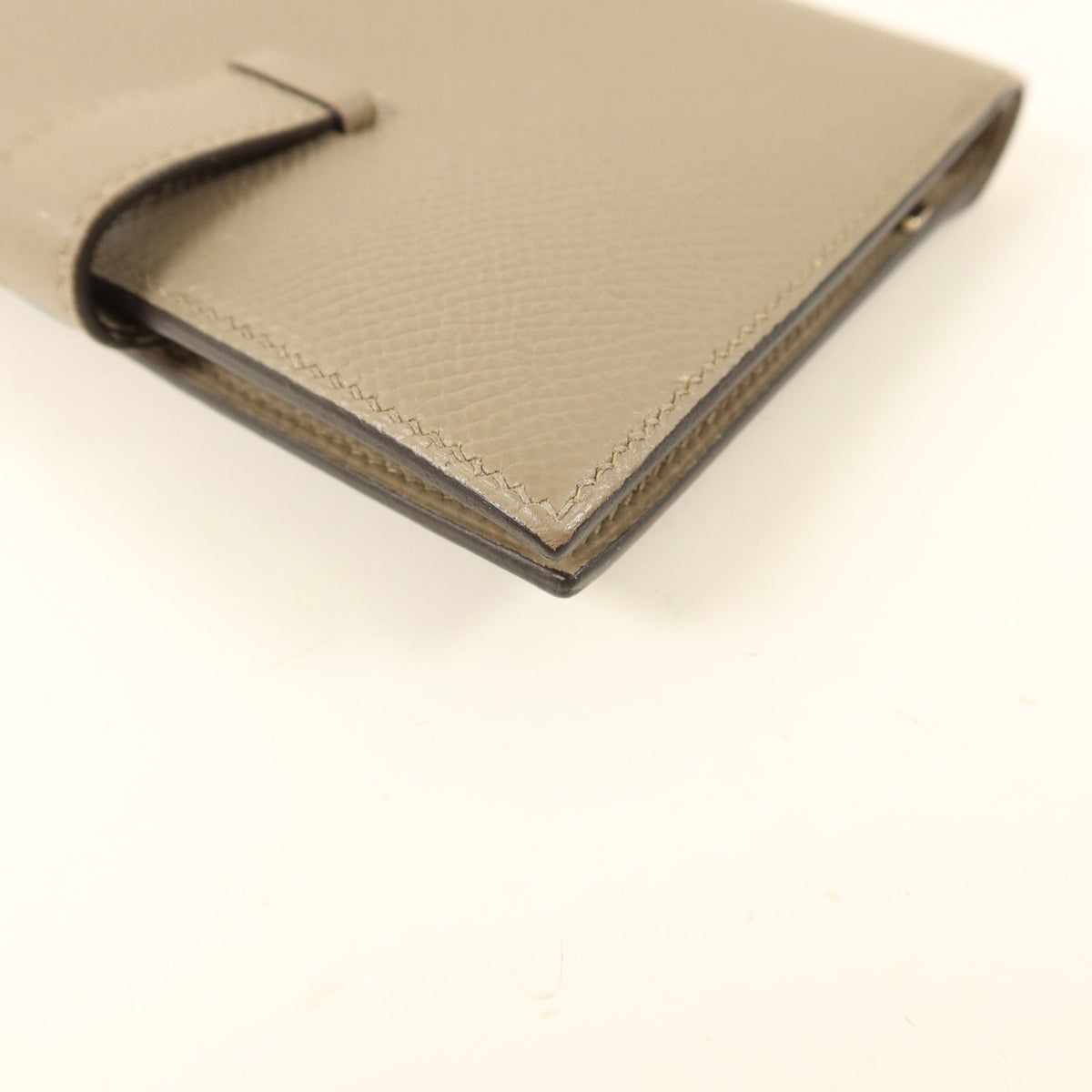 Hermès Bearn Compact · Gris Asphalte Epsom