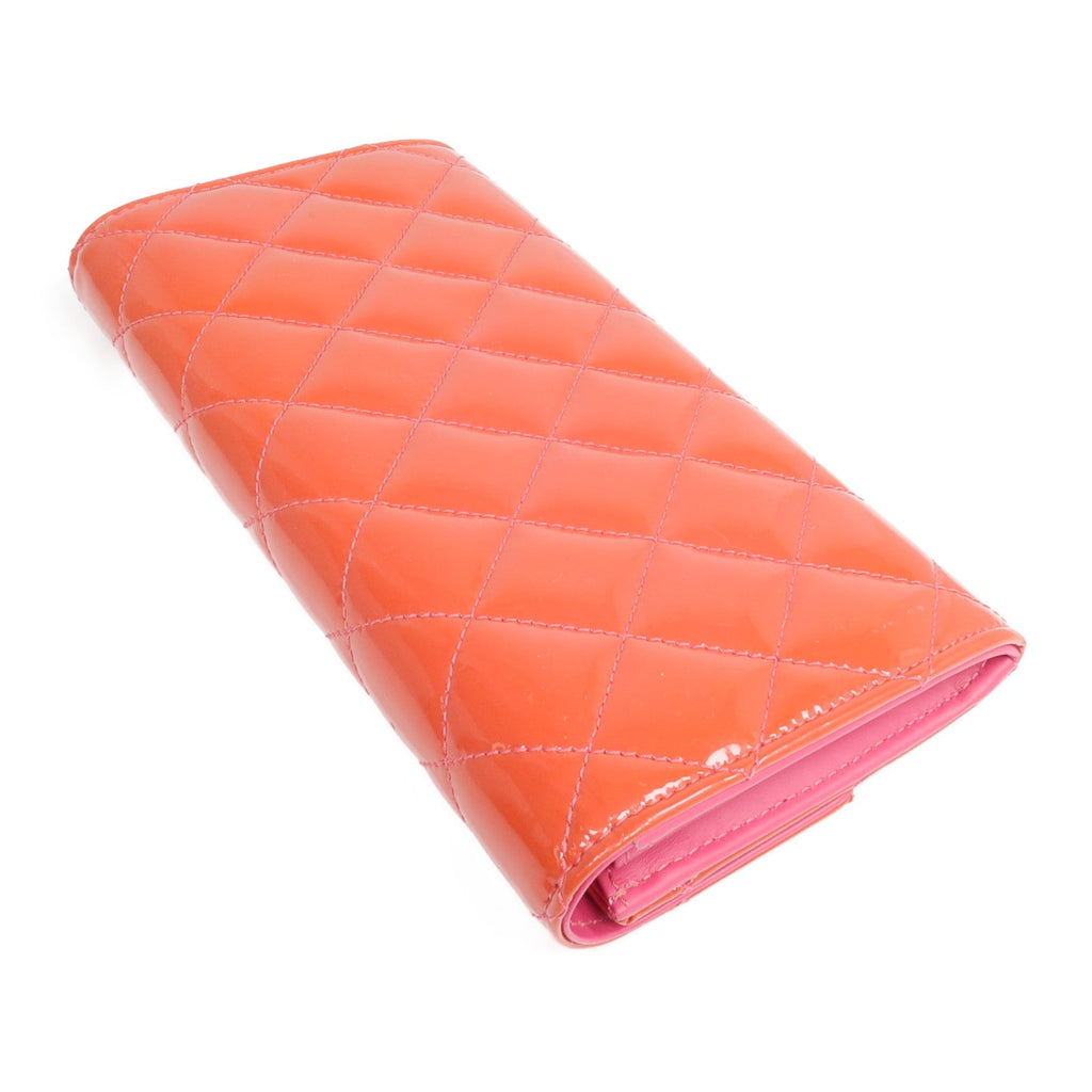CHANEL Long Wallet · Patent Leather