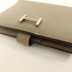 Hermès Bearn Compact · Gris Asphalte Epsom