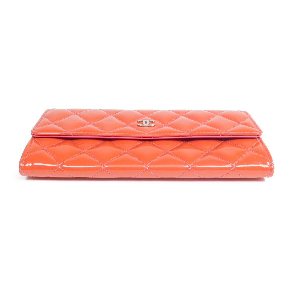 CHANEL Long Wallet · Patent Leather