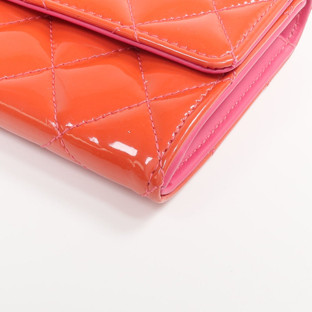 CHANEL Long Wallet · Patent Leather
