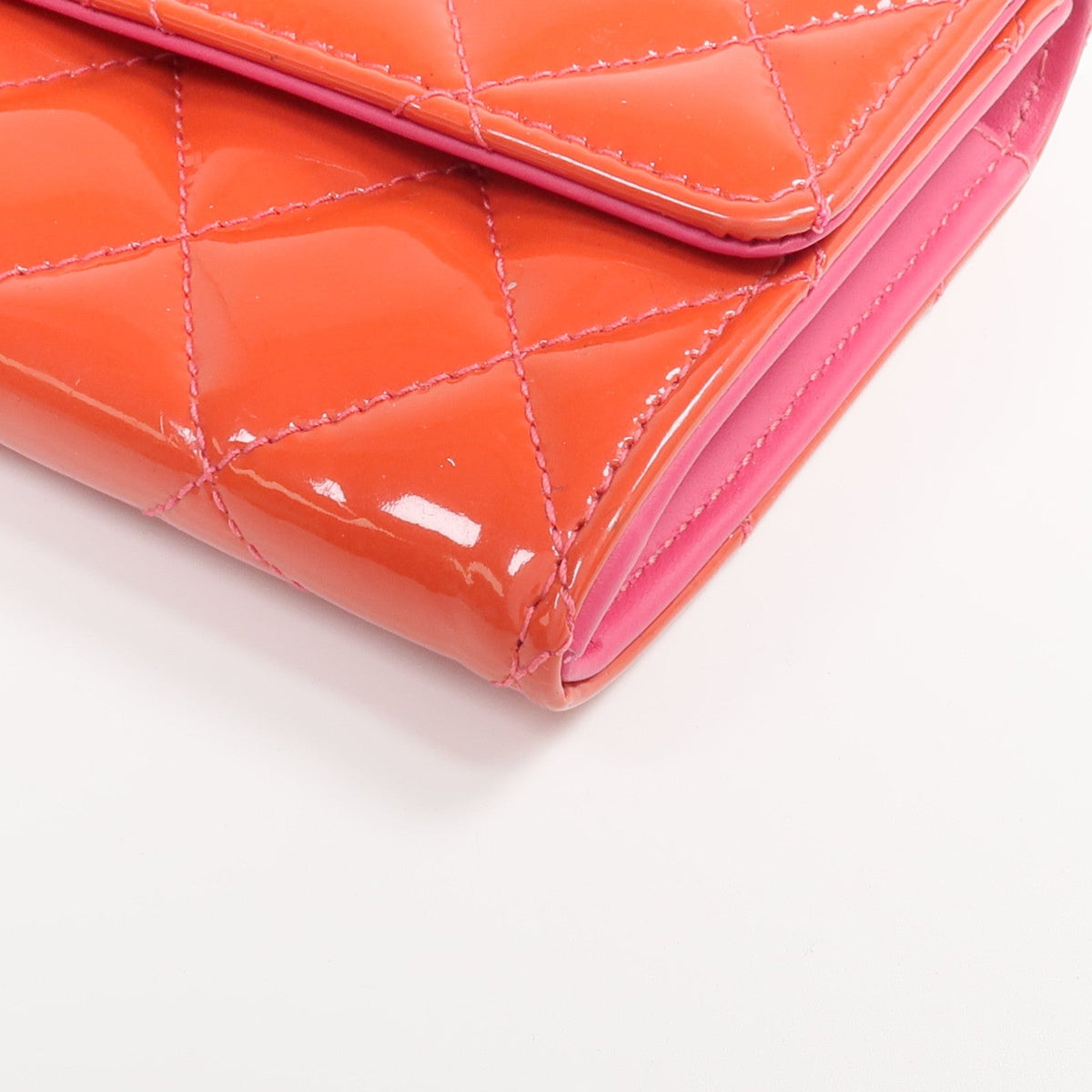 CHANEL Long Wallet · Patent Leather