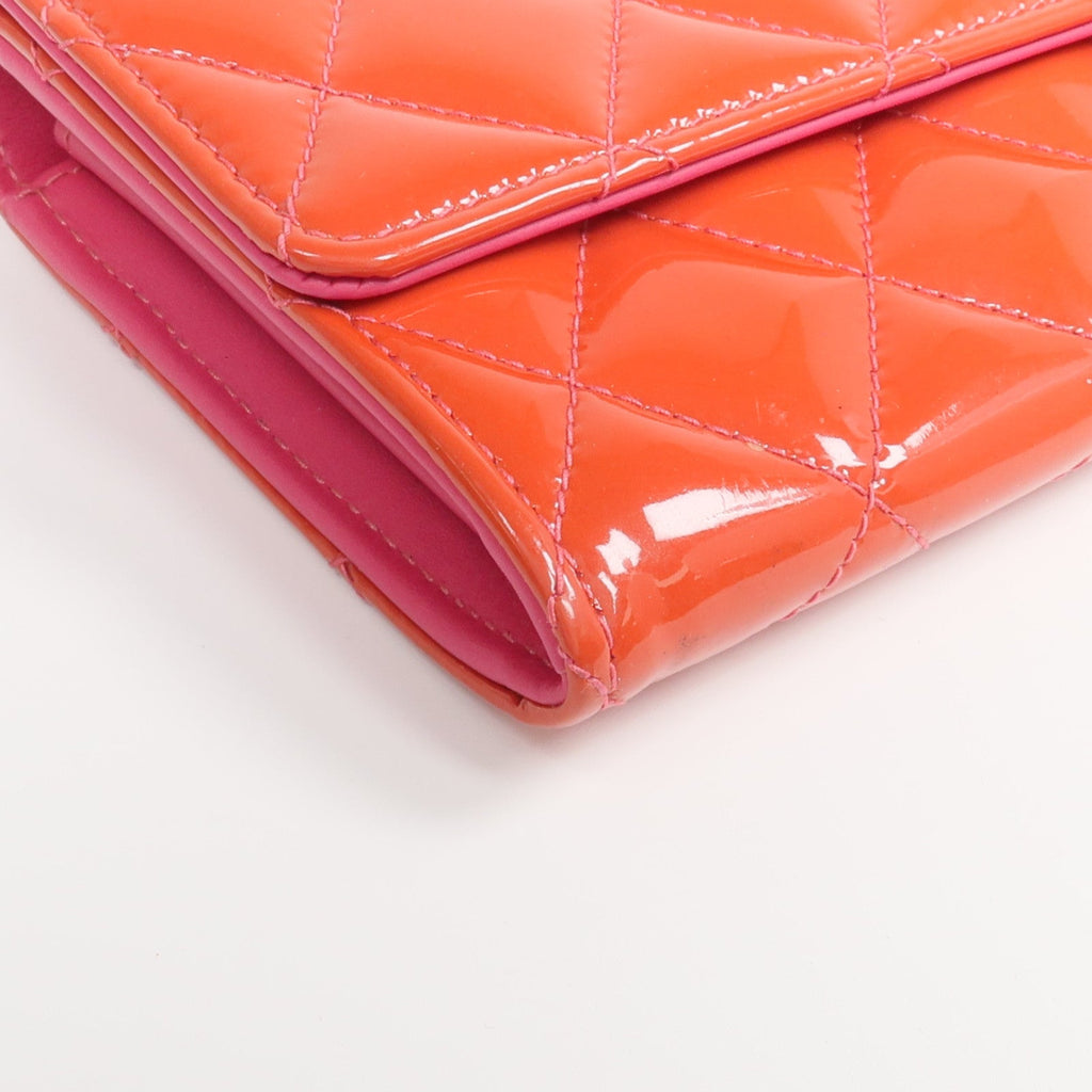 CHANEL Long Wallet · Patent Leather