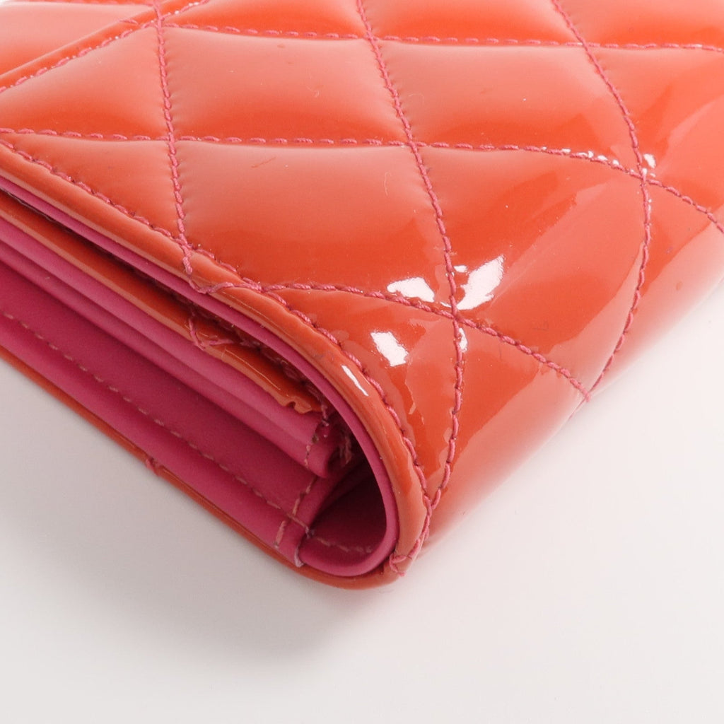 CHANEL Long Wallet · Patent Leather