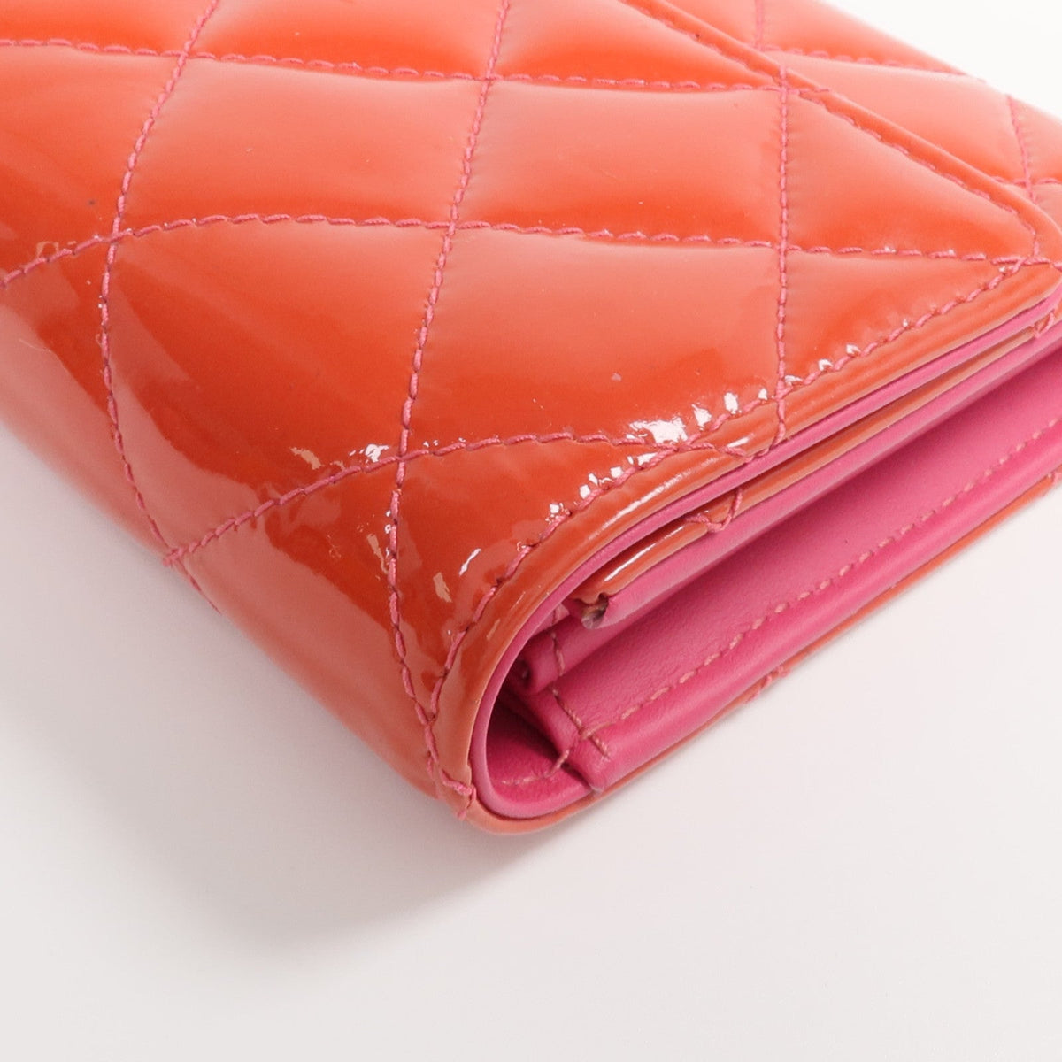 CHANEL Long Wallet · Patent Leather