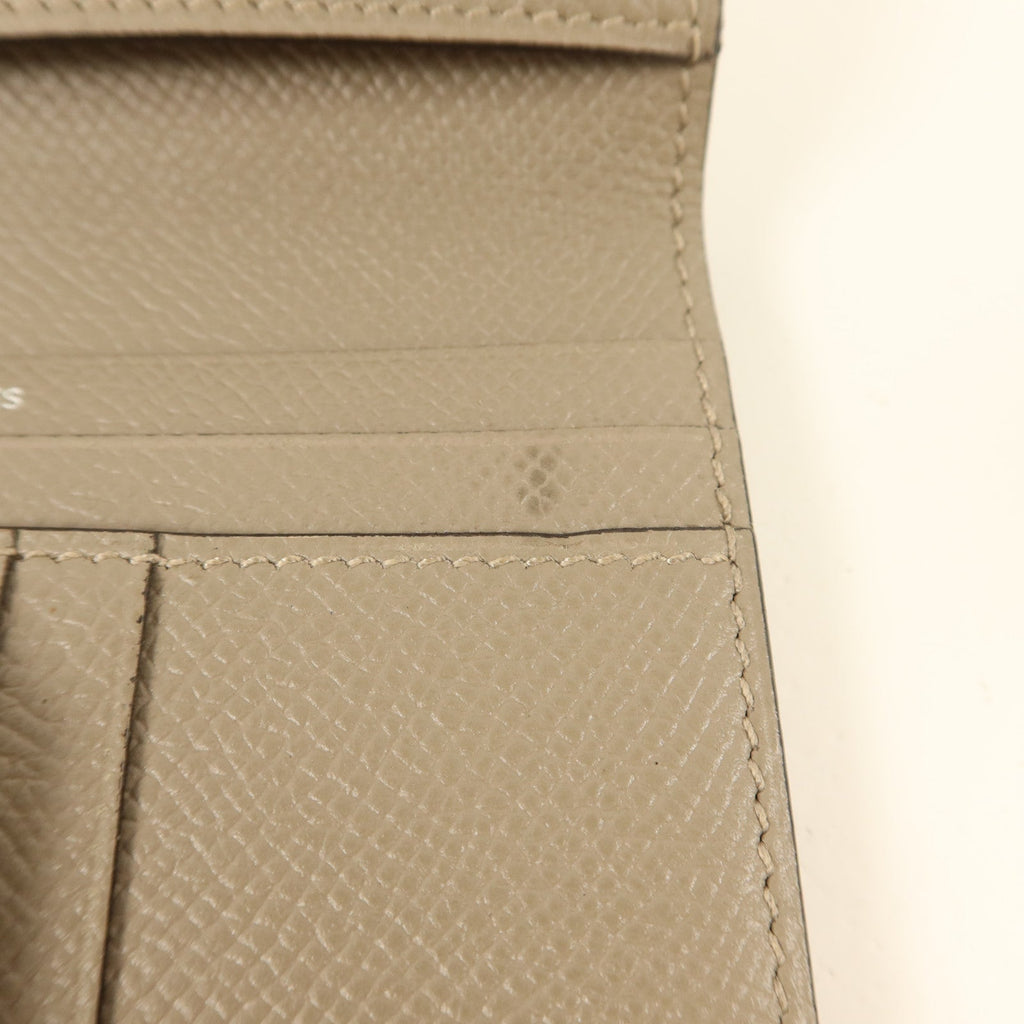 Hermès Bearn Compact · Gris Asphalte Epsom