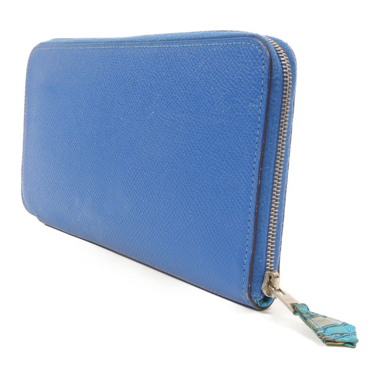 Hermès Silk'in · Veau Epsom · Bleu Hydra