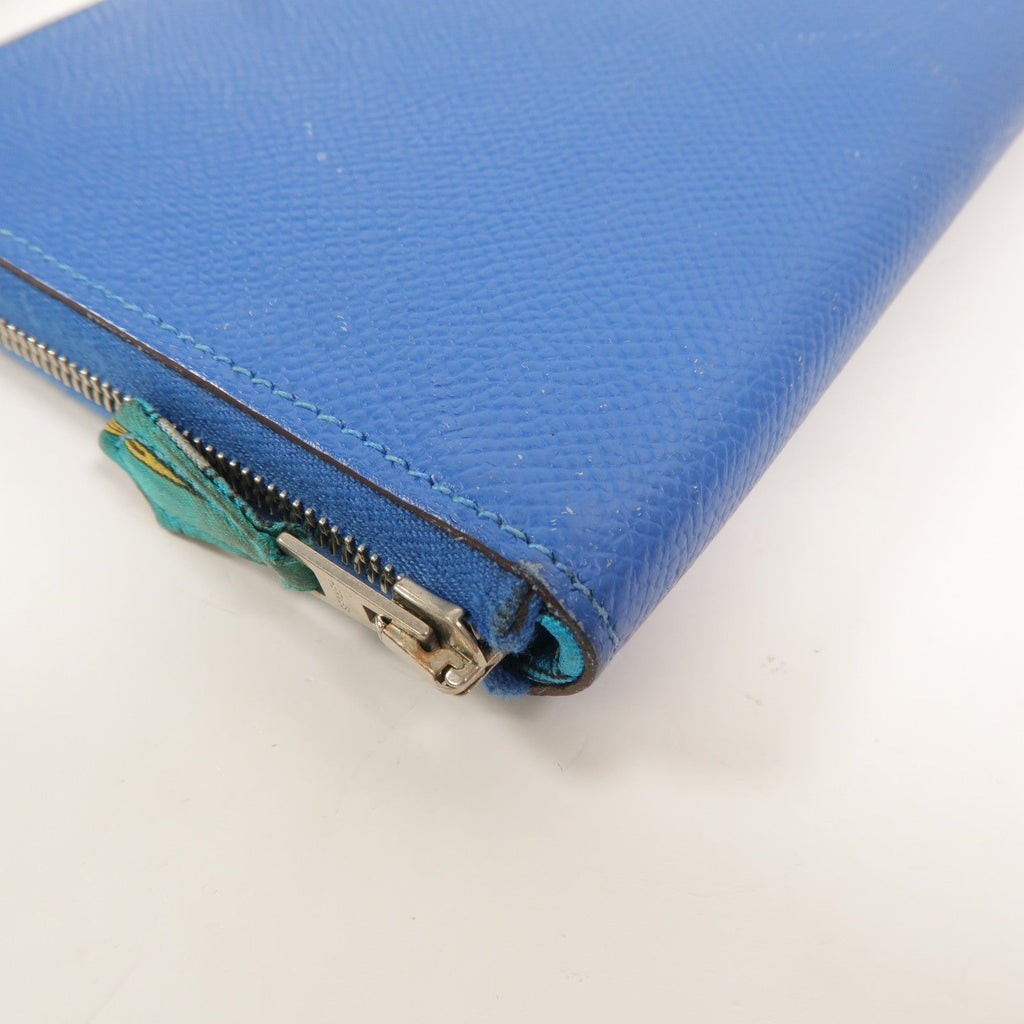 Hermès Silk'in · Veau Epsom · Bleu Hydra