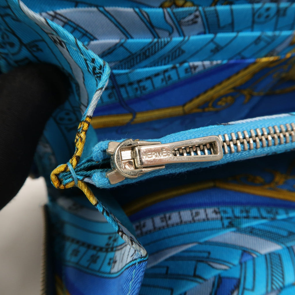 Hermès Silk'in · Veau Epsom · Bleu Hydra