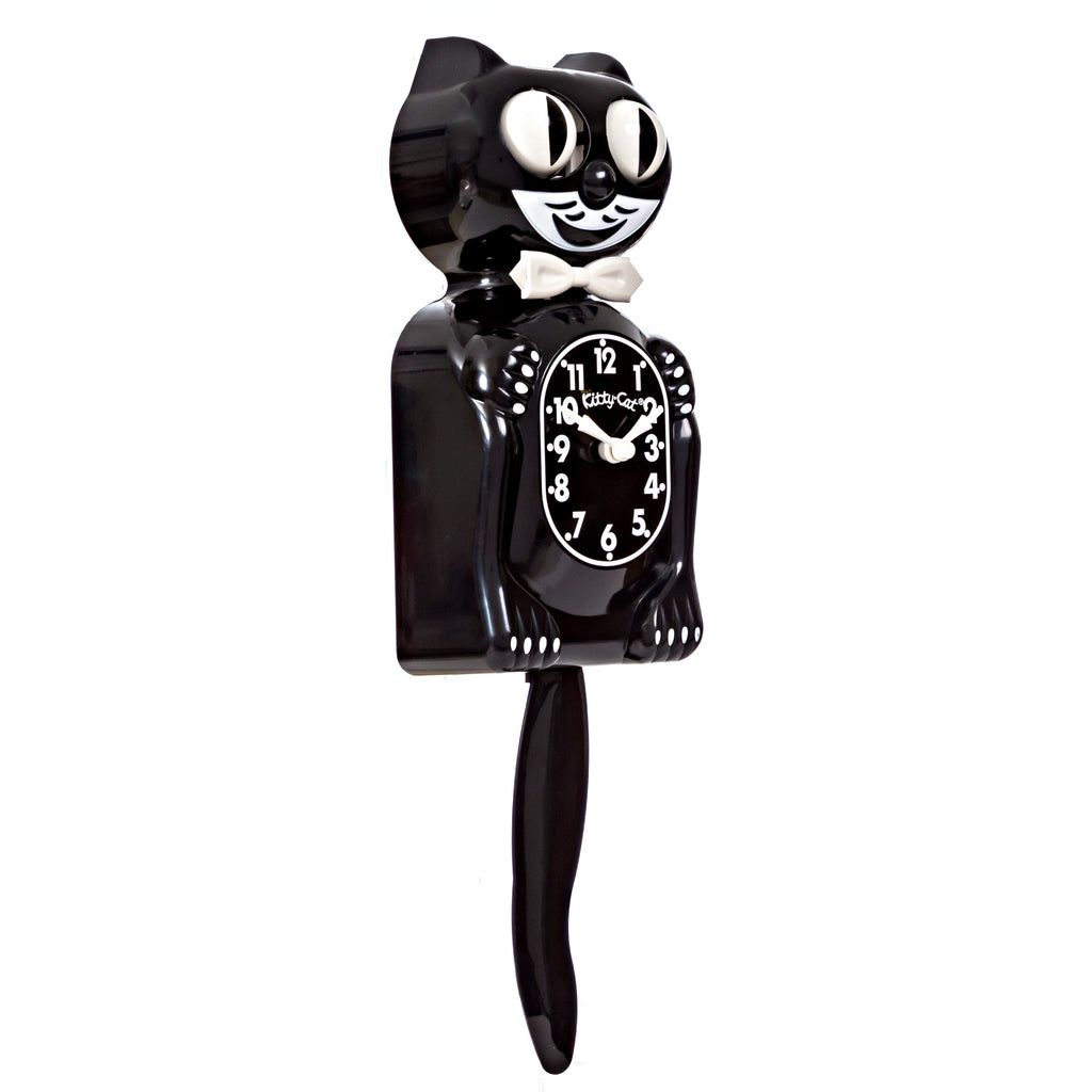 Classic Black Kitty-Cat Klock (12.75" high)