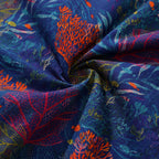 Hawaiian Shirt For The Aquarium By Andersson Grace Shirt Camp Collar 100% Cotton