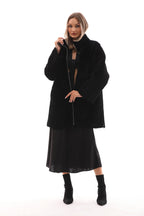 The Nyra Reversible Shearling Women Leather Jacket