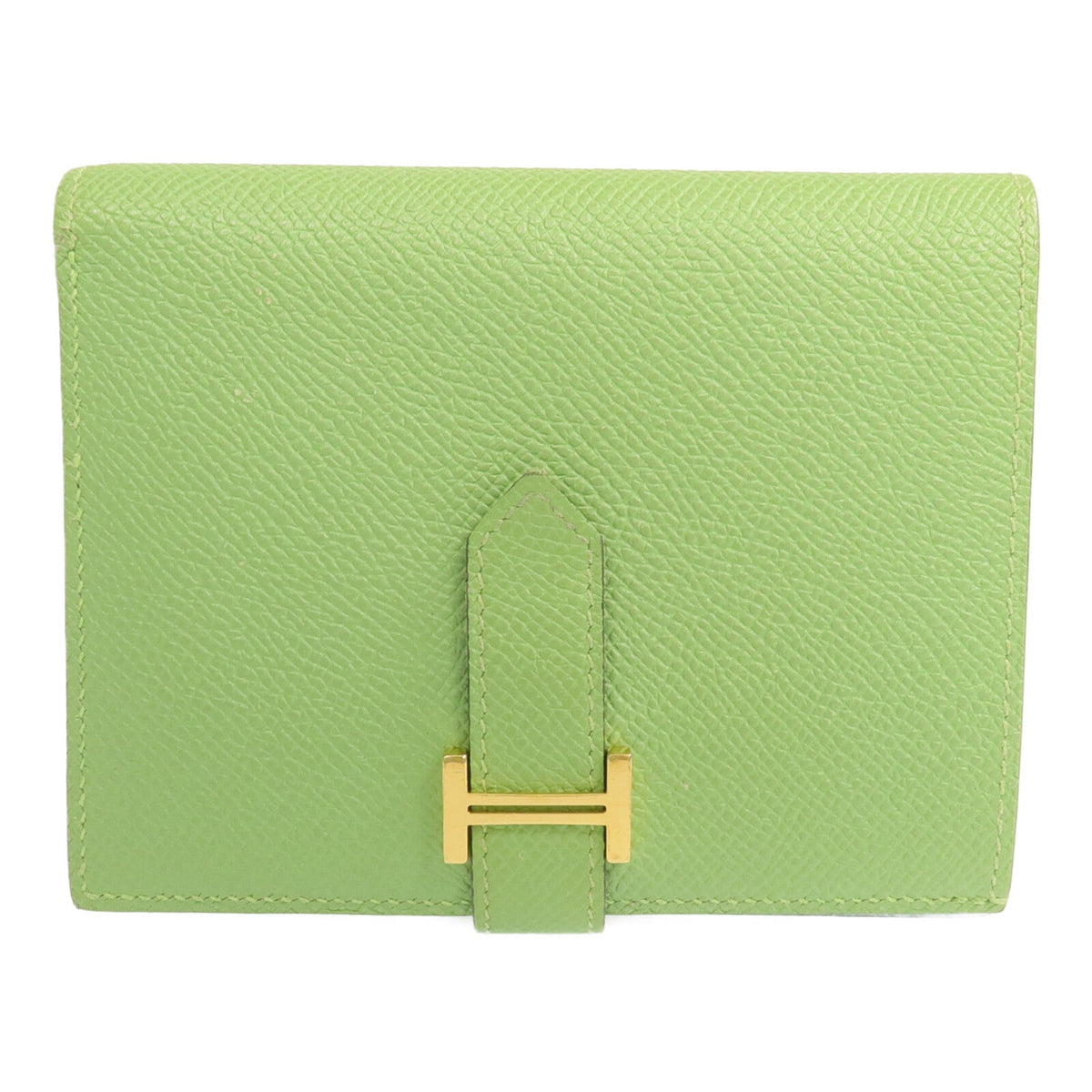 Hermès Bearn · Veau Epsom · Vert Criquet