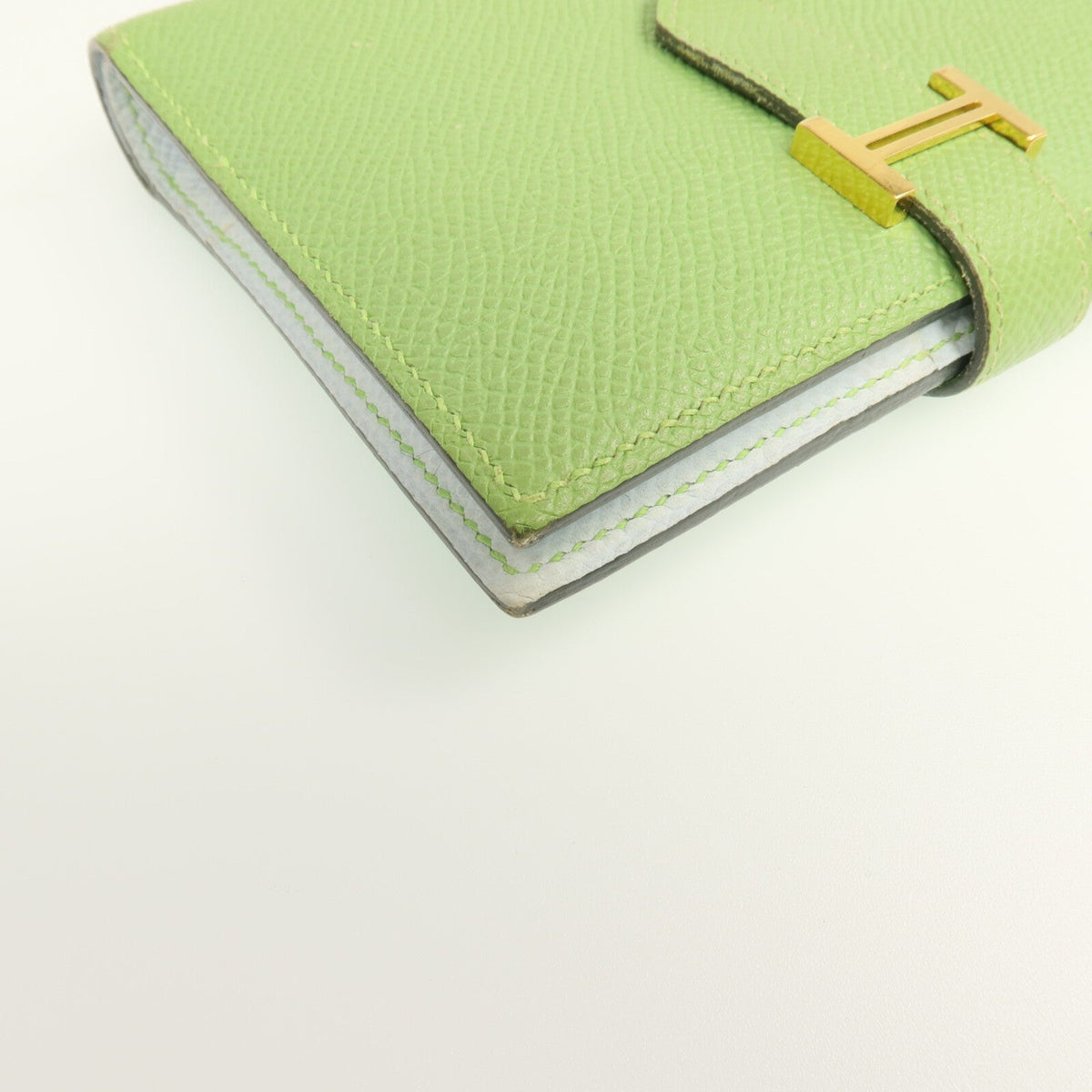 Hermès Bearn · Veau Epsom · Vert Criquet