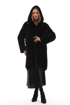The Noctura Reversible Hooded Shearling Leather Jacket