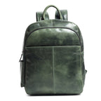 Luxury Italian Leather Backpack, Green