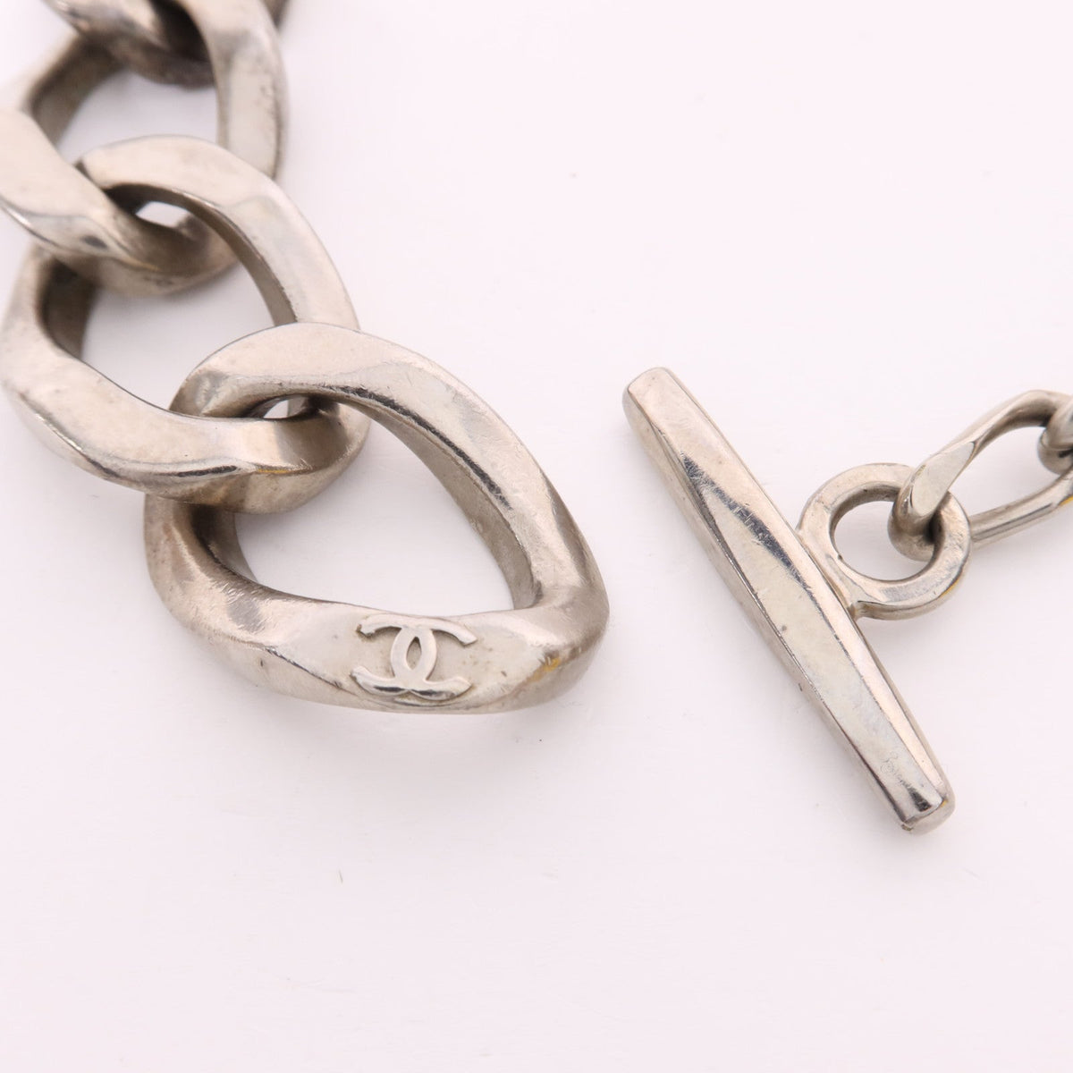 CHANEL CC Choker · Silver Metal