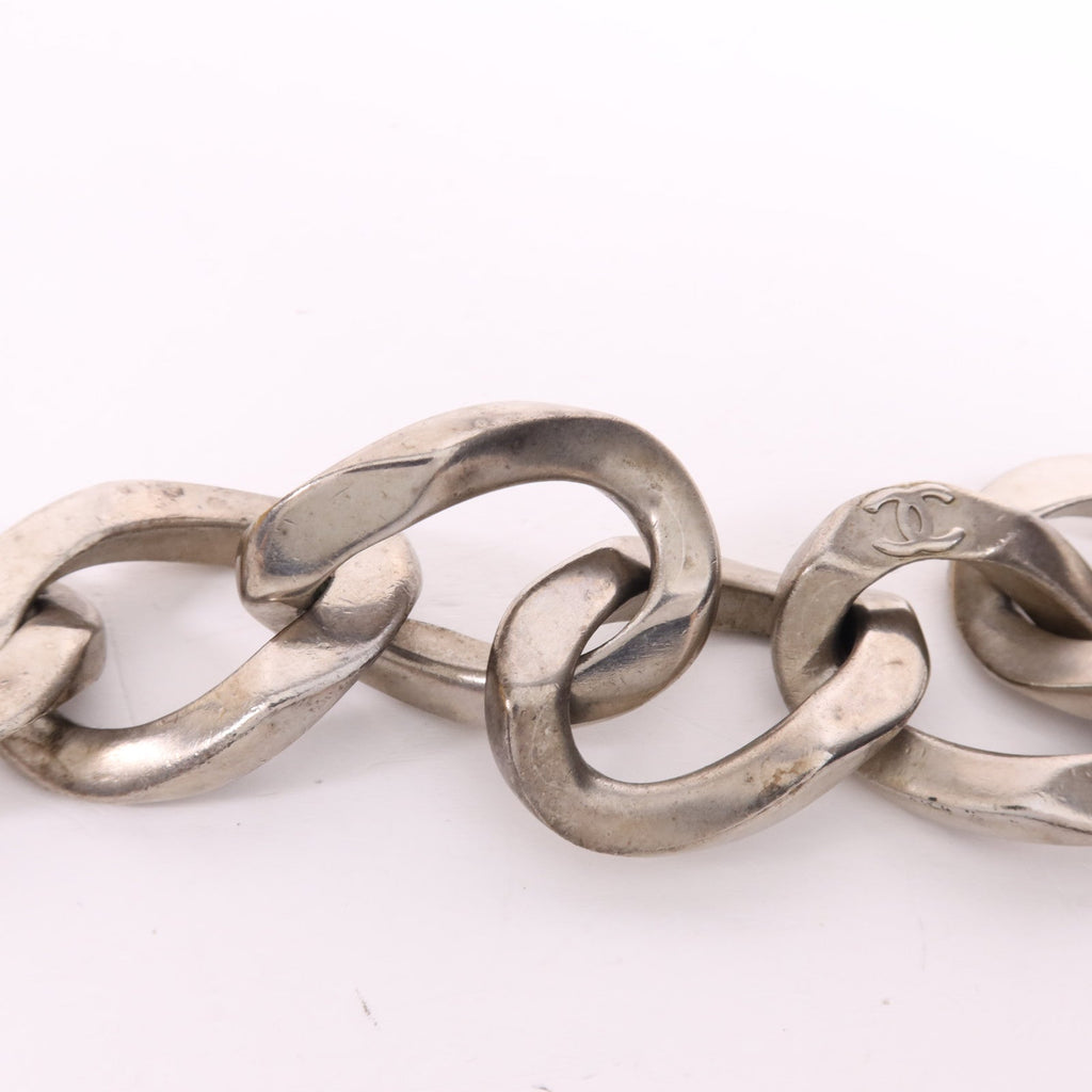 CHANEL CC Choker · Silver Metal