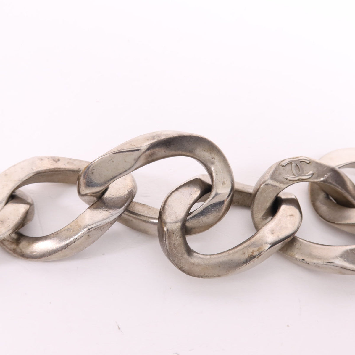 CHANEL CC Choker · Silver Metal