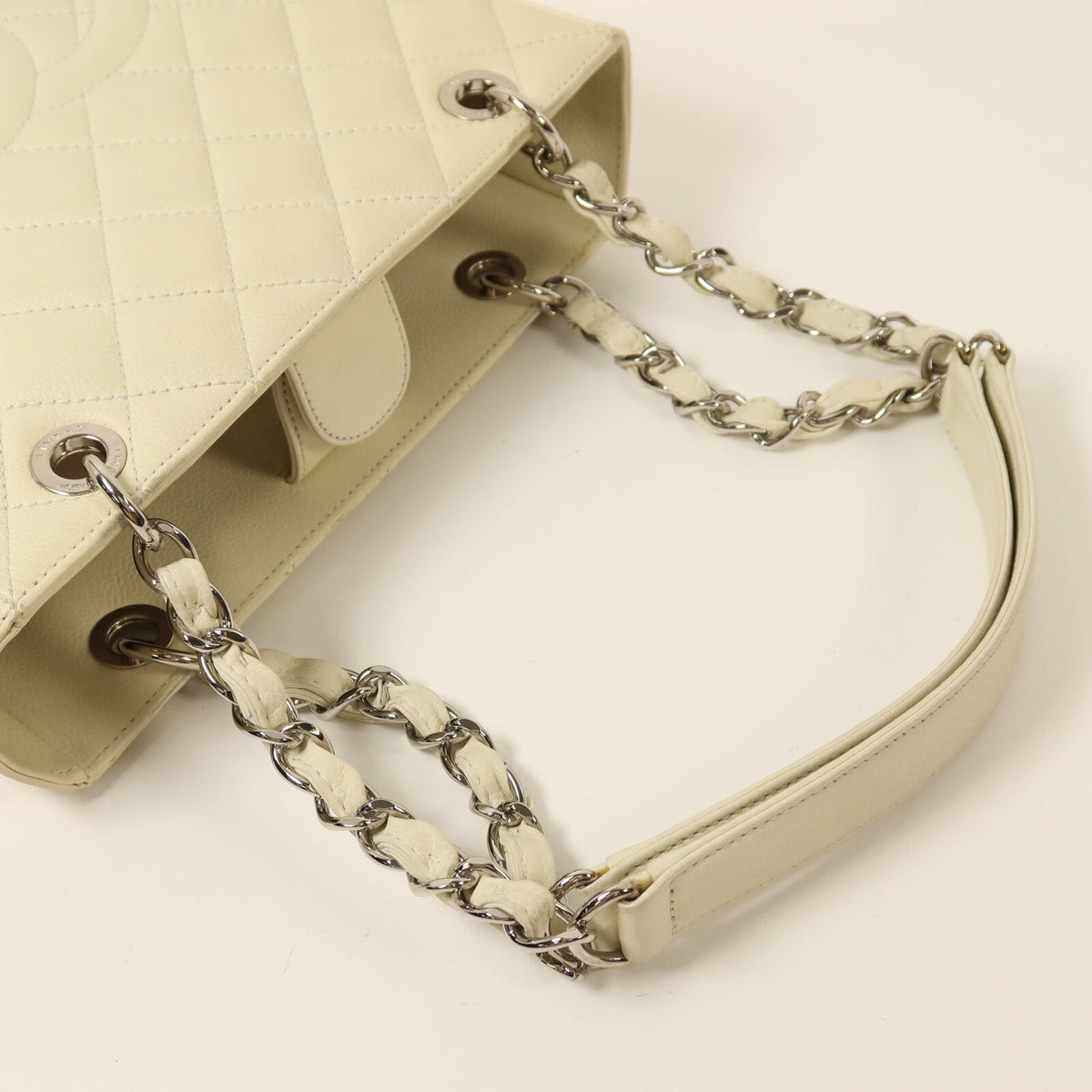 CHANEL Petite Shopping Tote · Calfskin