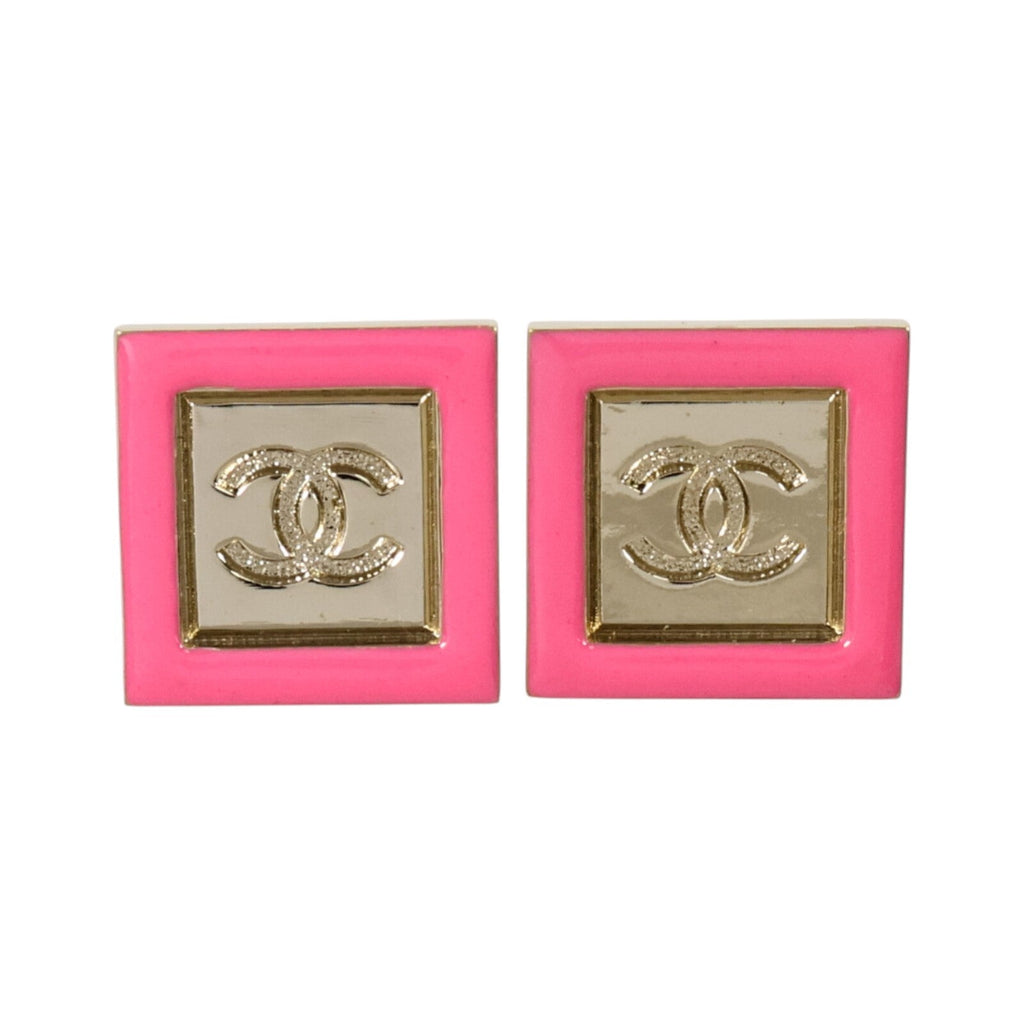 Chanel CC Earrings · Enamel