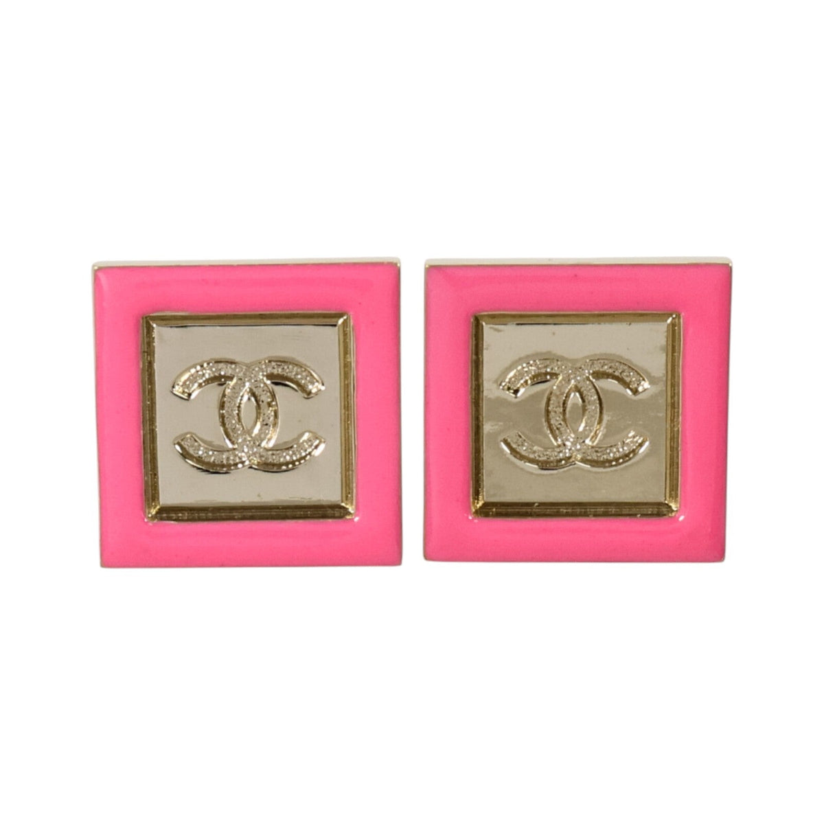 Chanel CC Earrings · Enamel