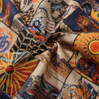 Men's Hawaiian Shirt Fire and Racing Cotton Button-down Short Sleeve Aloha Shirt
