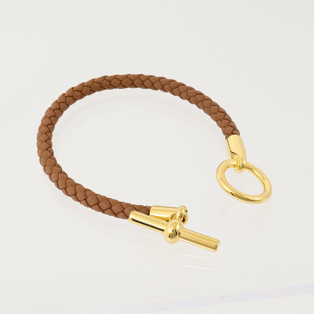 Hermès Glenan H · Calfskin Bracelet