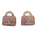 Chanel CC Pearly Handbag Earrings